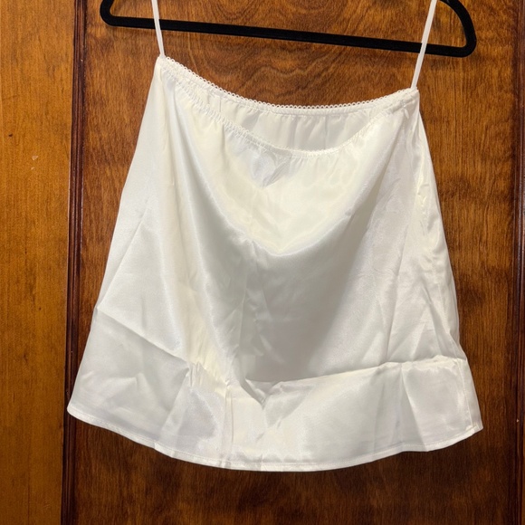 Satin Lace Trim Skirt Set - Picture 9 of 10